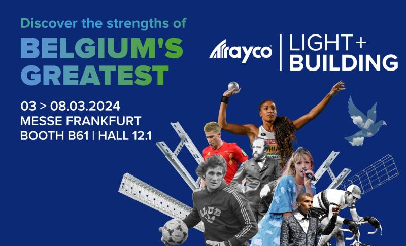 Trayco @ Light+Building 2024: discover the strengths of Belgium's Greatest