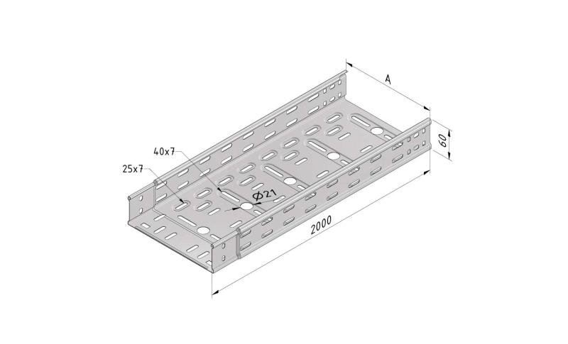 Cable Tray interl. ends light