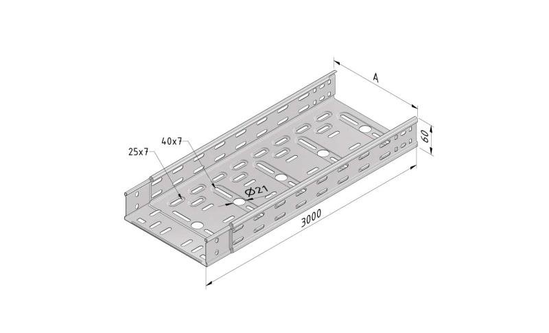 Cable Tray interl. ends light