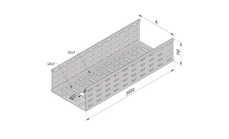 Cable Tray perforated