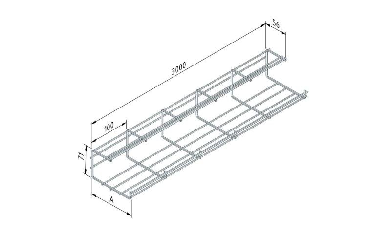 Gitterrinne C-Form