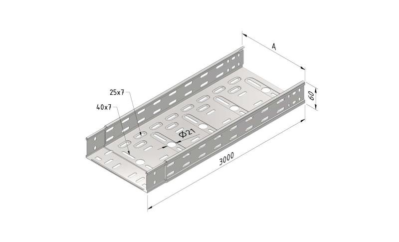 Cable Tray interl. ends light