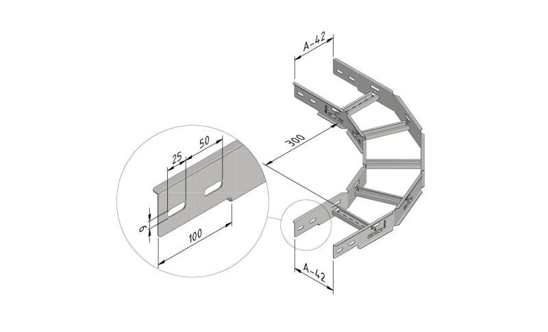 Horizontale bocht CLFI60