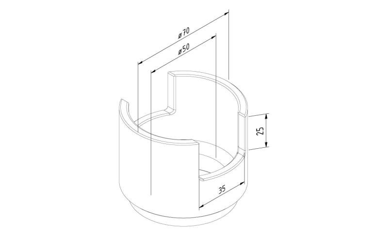 Kabeluitlaat rond waterdicht