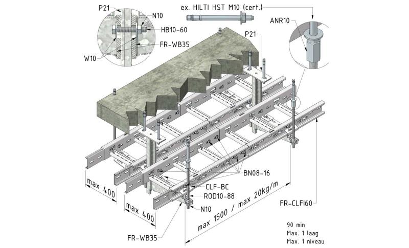 Ceiling: pendant + rod